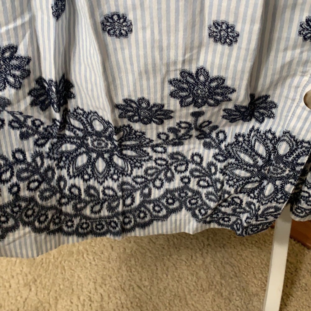 Anthropologie Blue and White Striped Dress - Picture 4 of 13